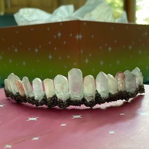 Magical Quartz & Pyrite Crystal Crown